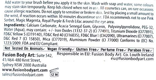 Fusion Body Art - Spectrum Face Painting Palette | Rainbow Splash - Image 2