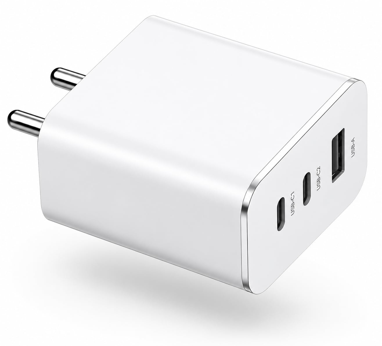 65W Trio Charger Adapter,3 Port USB Type C to A Fast Wall Charging Compatible with Nothing CMF Phone 1/Nothing Phone 2/2a/2a Plus/3a/3a Plus/Tablet & More, White | BIS Certified-image-24