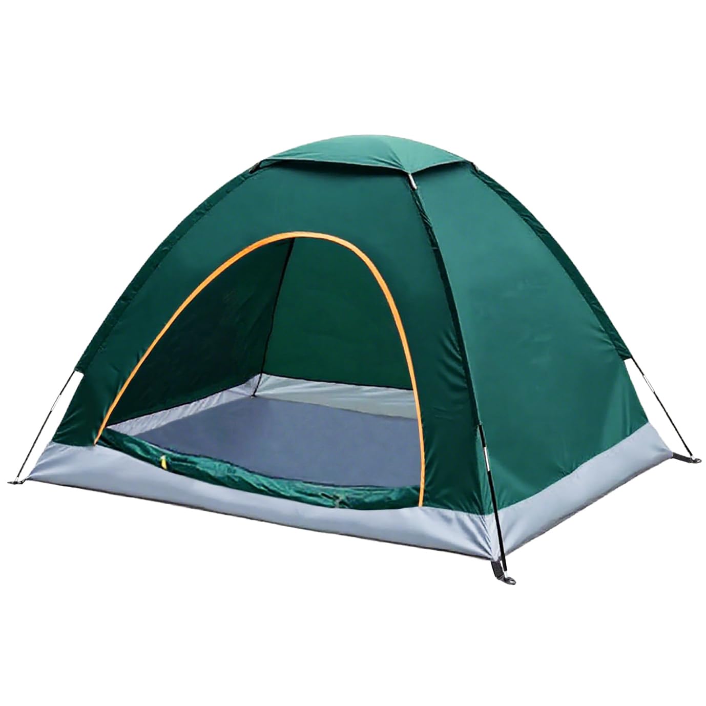 2-Person Camping Tent - Shelter with Rain Fly and Carrying Bag - Lightweight Outdoor Tent for Backpacking, Hiking, and Beach by Wakeman (Green) - view 2