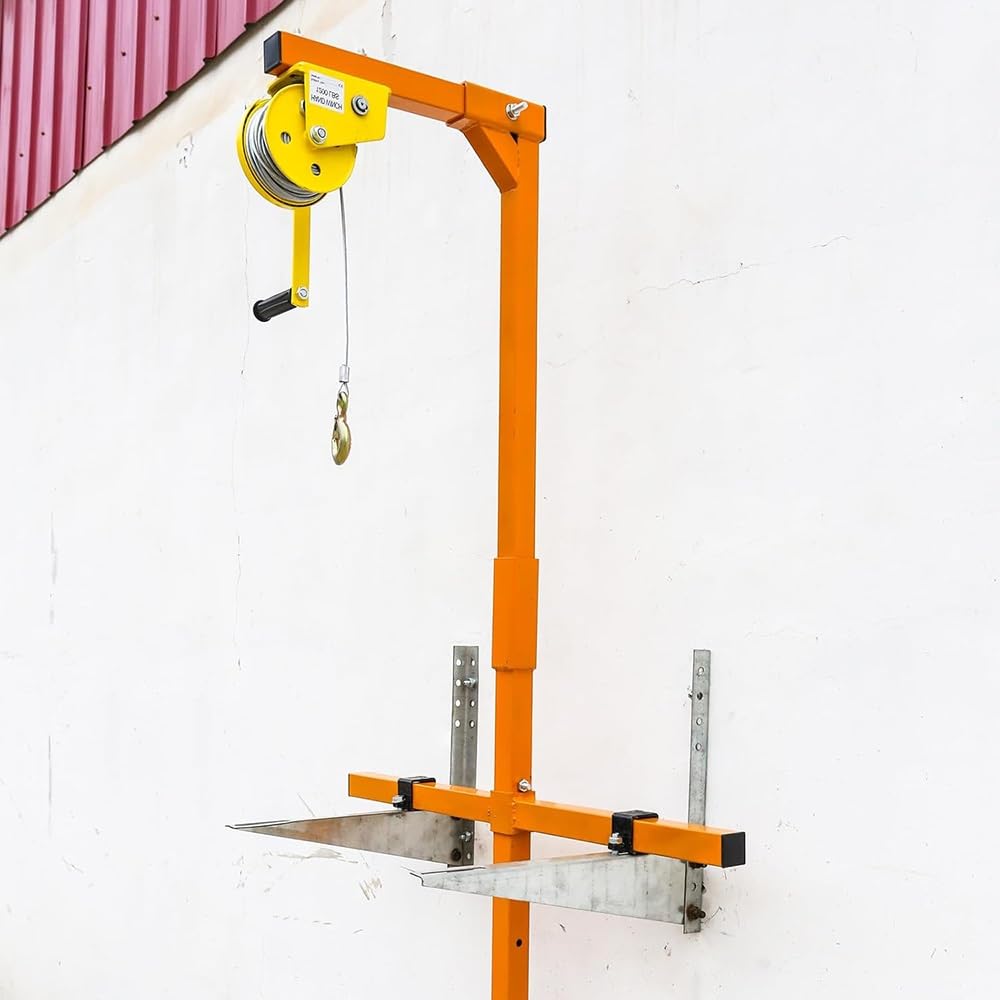 Klimaanlagen-Hebewerkzeug-Set – 150 kg Kapazität Installationshalterung mit manuellem Seilwinde Hebezeug für AC-Montage und komplette Demontage – robustes Design