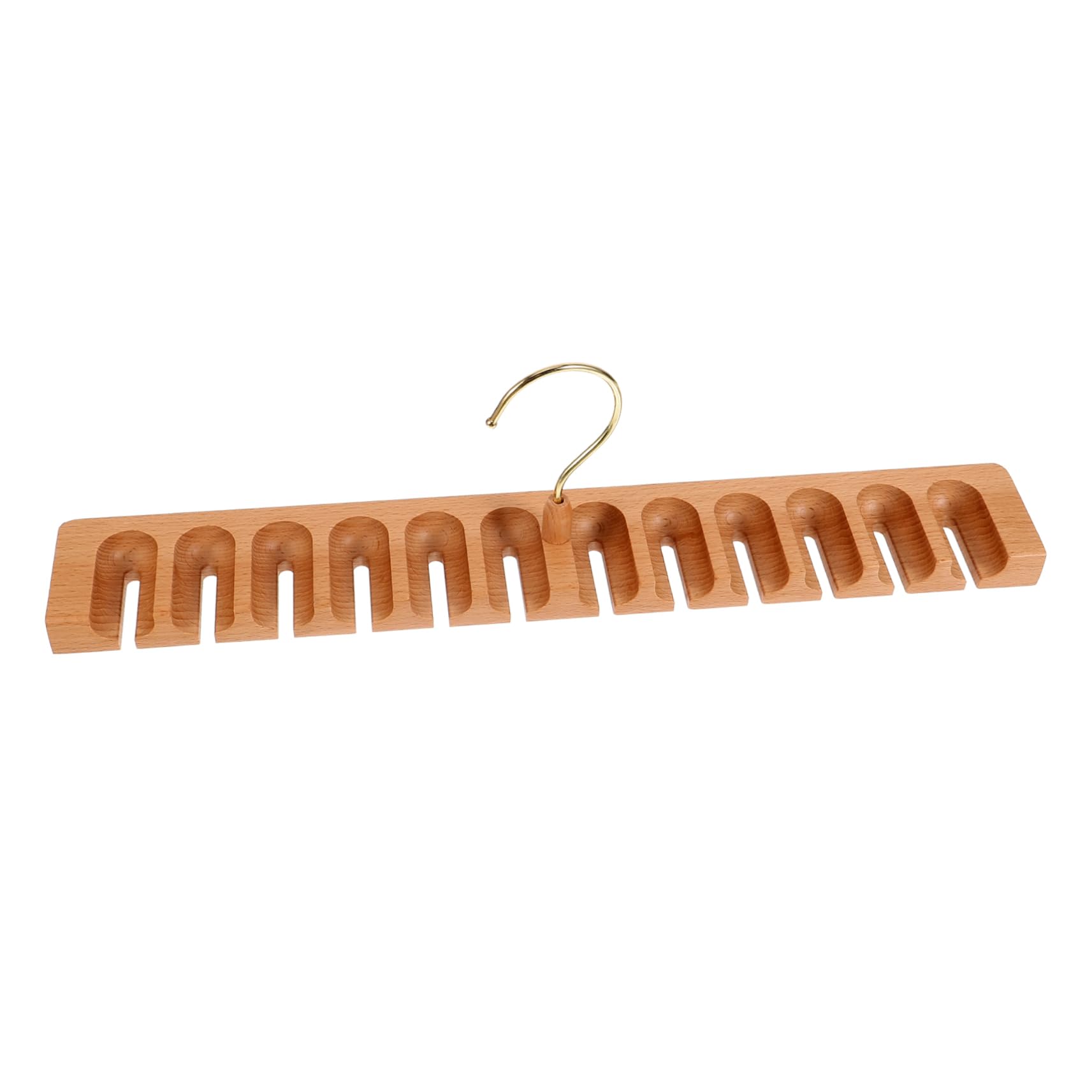 OFFSCH Belt Rack Organizer Wooden Belt Hanger for Closet Storage Compact Design for Home Hotel Use Unique Arc Shape Prevents Deformation for Efficient Organization