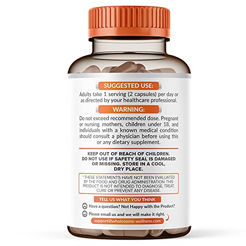 Wholesome Wellness VITAMIN-C-LIPOSOMAL Vitamin C Capsules (200 Pills 1500Mg Buffered) High Absorption Vit C, Immune System & Collagen Booster, High Dose Fat Soluble Immunity Support Ascorbic Acid Supplement thumb #7