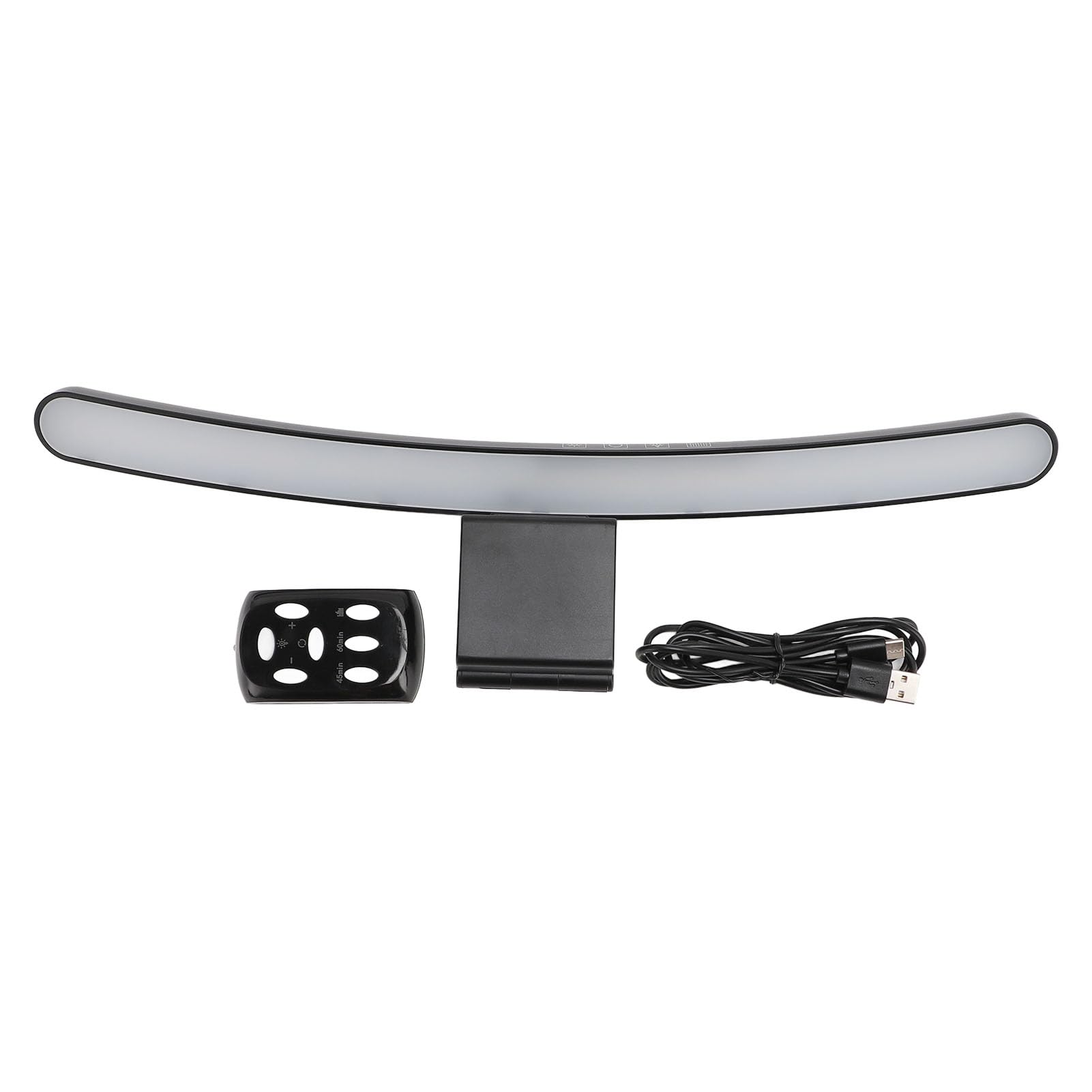 XUMIUZIY Lampada per Monitor Computer, Barra Luminosa per Monitor Curvo con Telecomando, Lampada da Lavoro LED da Lettura USB con 7 Effetti di Luce RGB, Controllo Touch, Cura degli Occhi