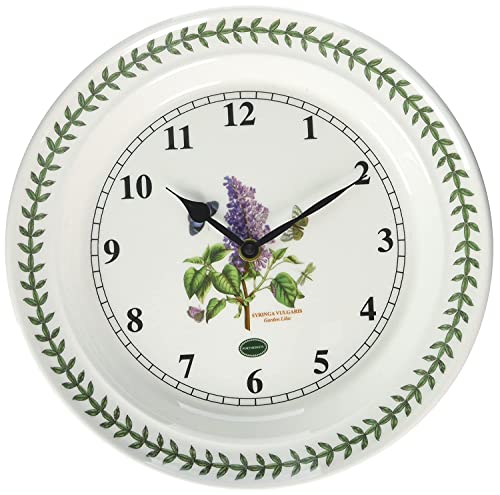 Portmeirion Botanic Garden Kitchen Wall Clock | 10.5 Inch Round Wall Clock For Home Décor | Garden Lilac Motif | Made In England From Fine Earthenware #TOP2