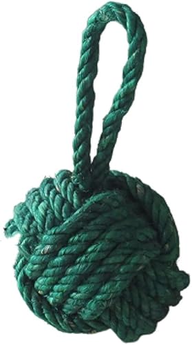 NauticalMart Tope de puerta de cuerda de yute nudo