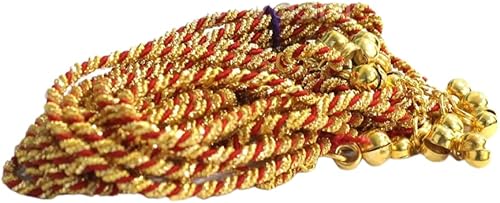 Vedic Vaani Boda india Uma Varmala Uso en ceremonia de matrimonio (64 pulgadas) (granate)