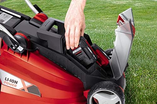 Einhell Akumulatorowa kosiarka GE-CM 36 Li Kit Power X-Change (36 V, 36 cm szerokości cięcia, do 350 m2, bezszczotkowa, 40L worek zbierający, w 2x 3,0 Ah akumulator i 2x ładowarka)