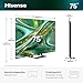 Hisense 75E8DS Fernseher 75 Zoll, 4K UHD, Hi-QLED Mini LED, Smart TV, 144Hz, Hi-View AI Engine, Dolby Vision.Atmos, Unibody Slim, FreeSync Premium, AI-Lichtsensor, Game Bar, Tuned by Devialet