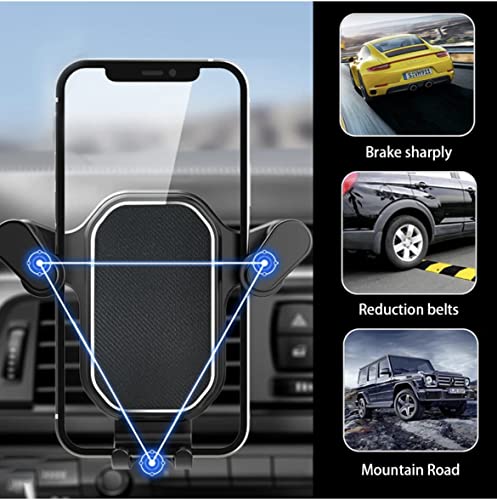 Orco Gravity Car Phone Holder, Upgraded Hook Clip Air Vent Mount with One-Button Quick Release & 360° Rotation - Image 3