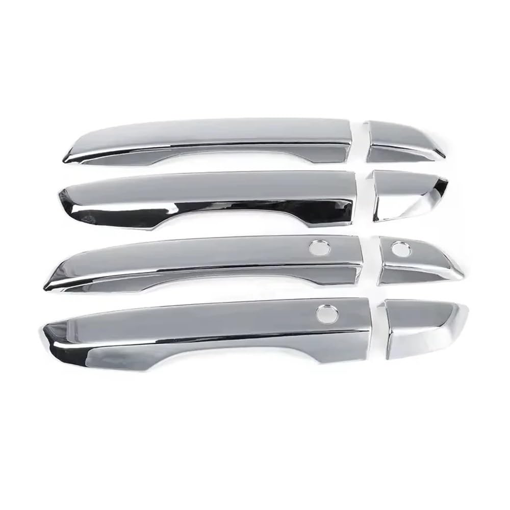 Mhtgd Rhd Silver Smart Lhd Rhd Car Sticker Rior Door Handle Moulding Cover Trim W/Keyless Entry Auto Decoration For Civic 10Th Gen 2016-2021