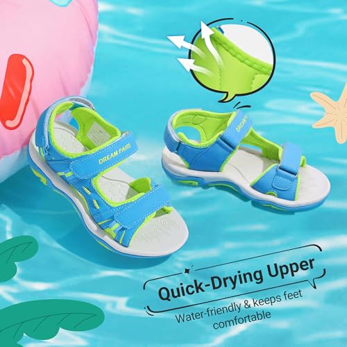 Image of DREAM PAIRS Boys Girls Sandals Kids Athletic Summer Sports Water Shoes for Toddler /Little Kid /Big Kid