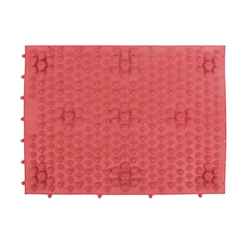 Mat de masaje para pies Ruilogod de goma, tipo shiatsu, rojo miniatura 1