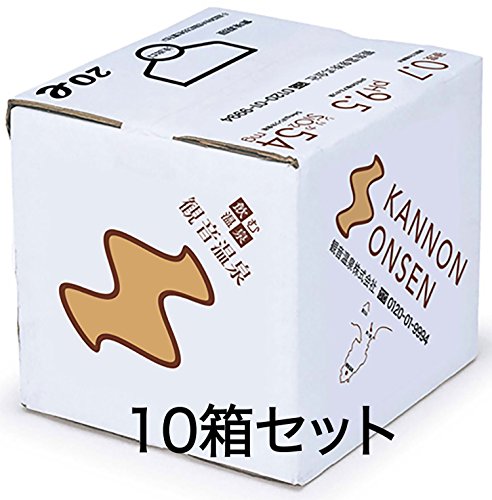 [10CS] 観音温泉 飲む温泉 20L バックインボックス×10箱