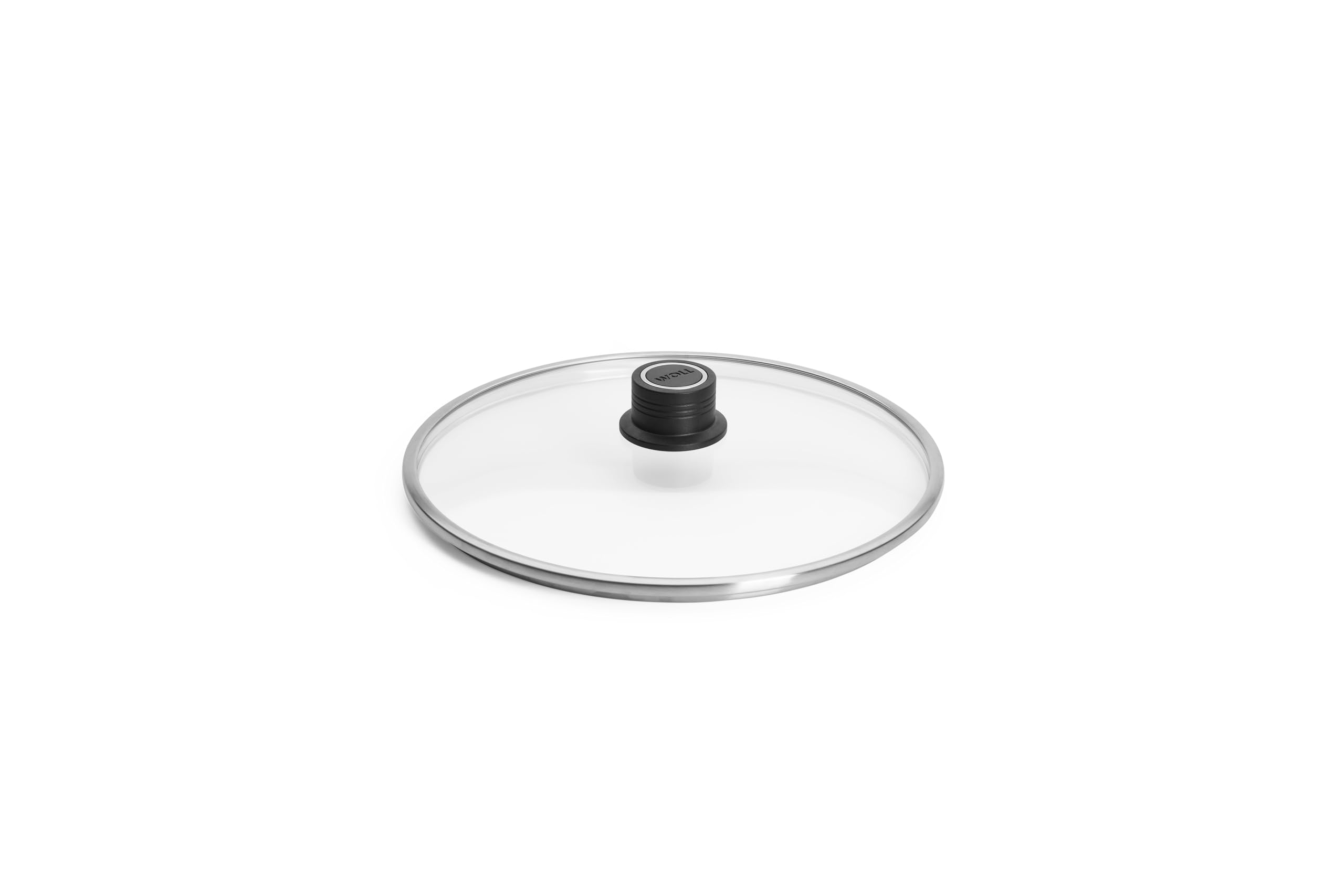 Woll Diamond Logic XR Safety Glass Lid Round Diameter 28 cm with Permanent Vent Transparent