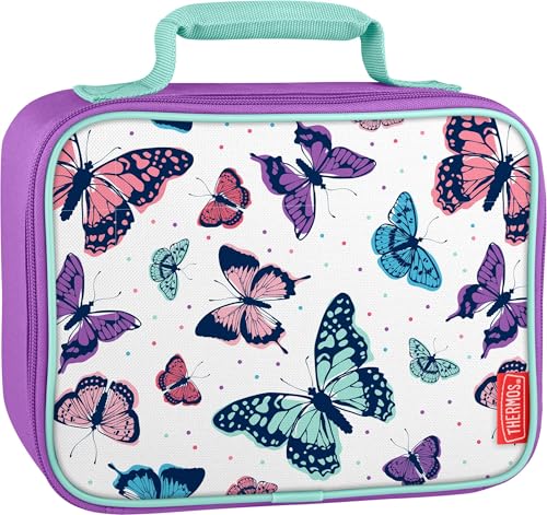 THERMOS Non-Licensed Soft Lunch Box with LDPE, Butterfly Frenzy by Thermos - Used condition - CA$6.79