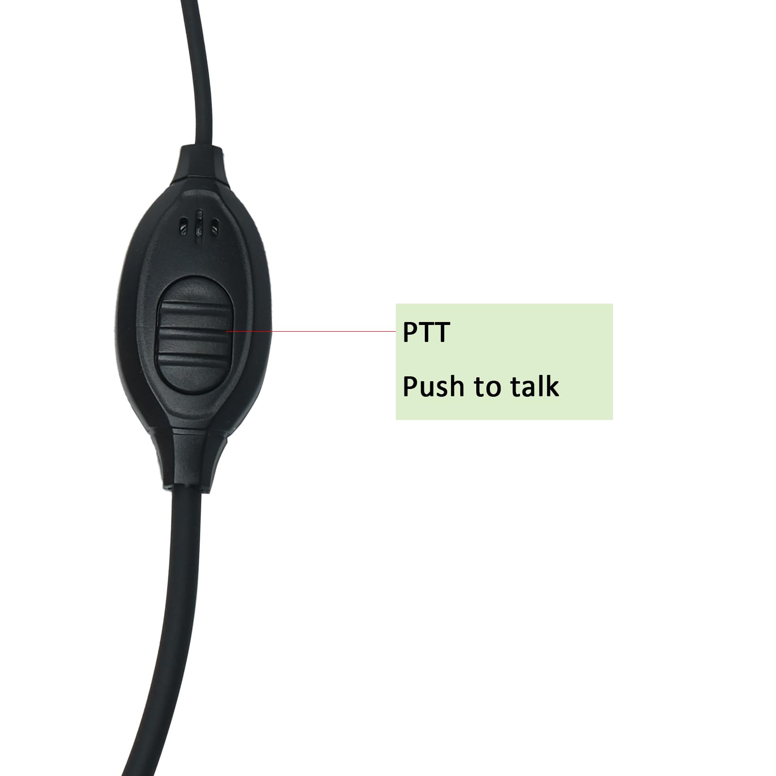 Zestaw słuchawkowy w kształcie litery C z mikrofonem PTT kompatybilny z Baofeng Kenwood UV-5R BF-888S BF-F8HP BF-F9 TK-3140 TK-3400 TK-3402 dwukierunkowe radio 10 szt