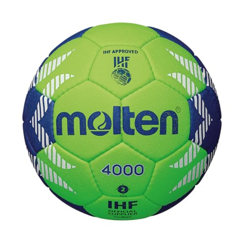 Molten HA4000 Handball, Light Green/Blue, 2
