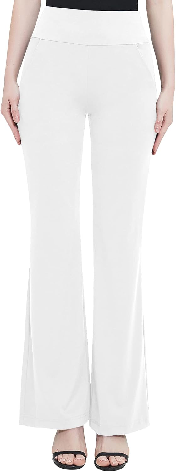 Urban CoCo Women's High Waist Stretchy Bootcut Yoga Pants Casual Flare Leggings Workout Bootleg Pants - Image 2