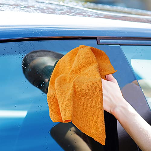 Eurow Microfiber Cleaning Cloths For Home, Kitchen, And Auto Detailing, 11.5 By 11.5 Inches, 5 Colors, 25 Pack #TOP4