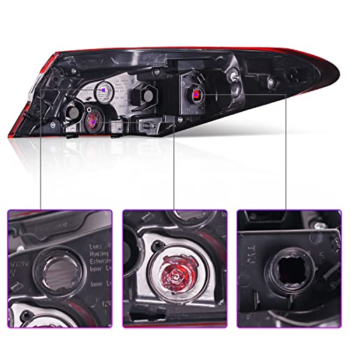 Longding Outer Tail Light Compatible With 2018-2023 Toyota Camry Oe Style Brake Lamp Assembly Replacement,Driver Side To2804134 | 8156006720 (No Bulb) #TOP2