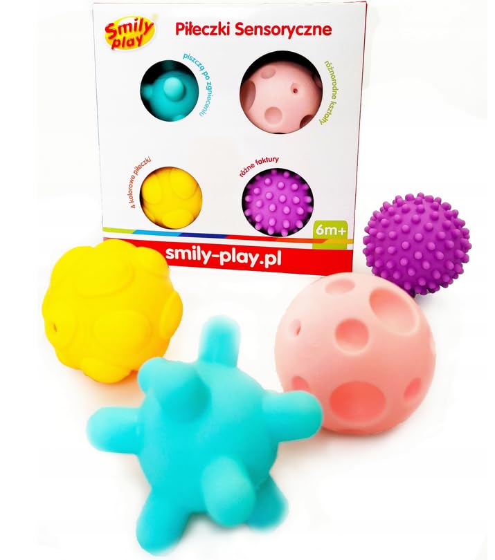 Soft Sensory Balls 4PCS 6M+ Smily Play