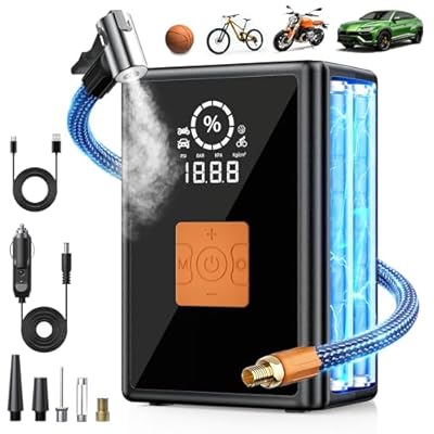 Tire Inflator Portable Air Compressor, 22 Cylin...