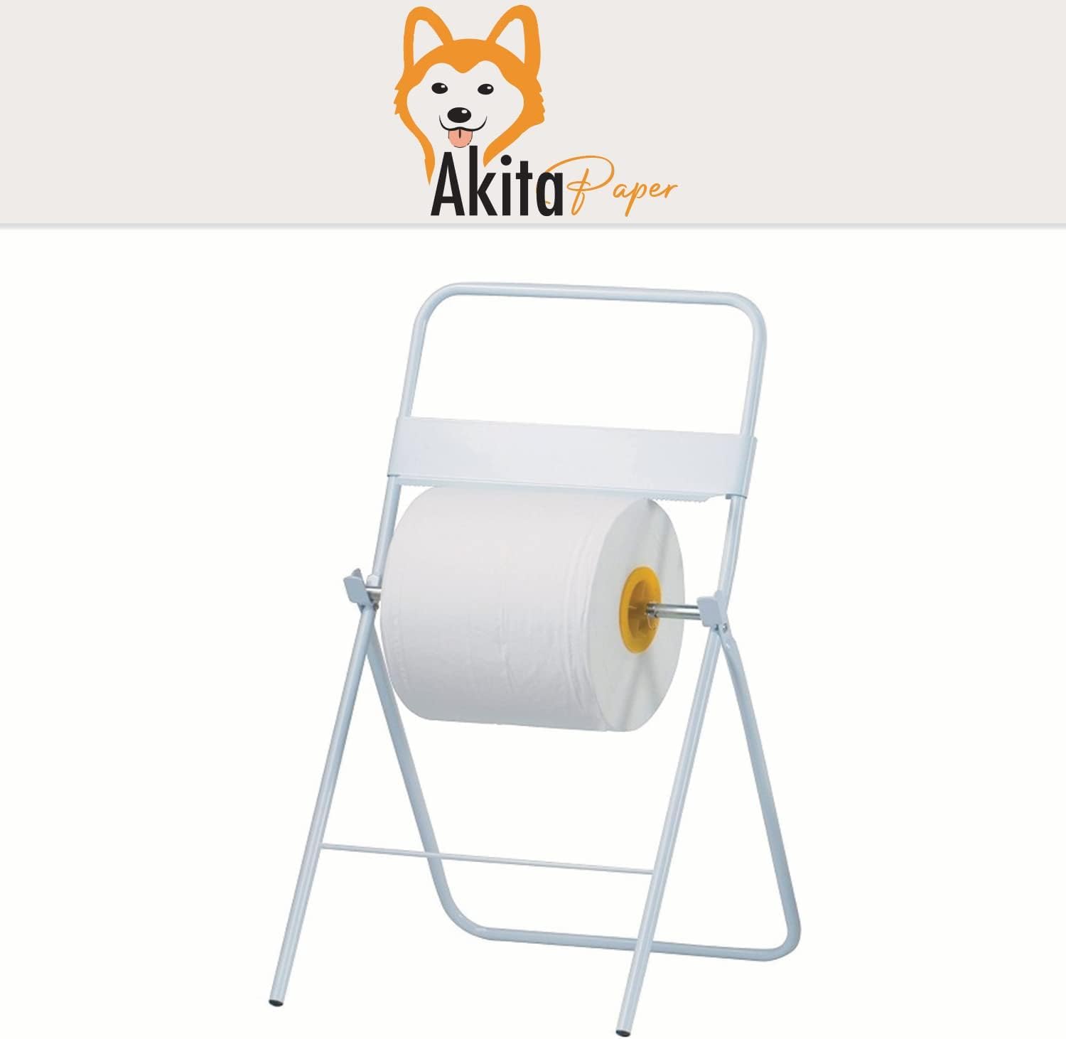 Akitaink 8 Rotoli di Carta Asciugatutto Extra Resistente da 2kg - 6400 Strappi, Lunga Durata, 2 Veli in Pura Cellulosa - Bobina di Carta Assorbente da Cucina Made in Italy