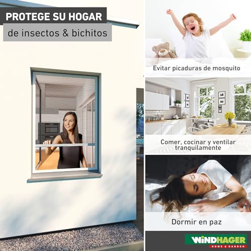 Estor plisado para ventana de 130x150 cm Windhager Expert blanco 3