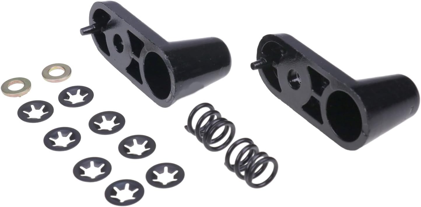 IEQFUE 2PCS Aluminum Sun Visor Repair Kit 924-532 Compatible with 2003-2006 Jeep Wrangler Bracket 5JM151X9AB JM141X9AB 5HD811X9AC 5HD801X9AC