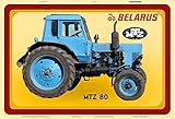  ComCard MTZ Belarus MTZ80 Traktor Trekker schlepper blechschild