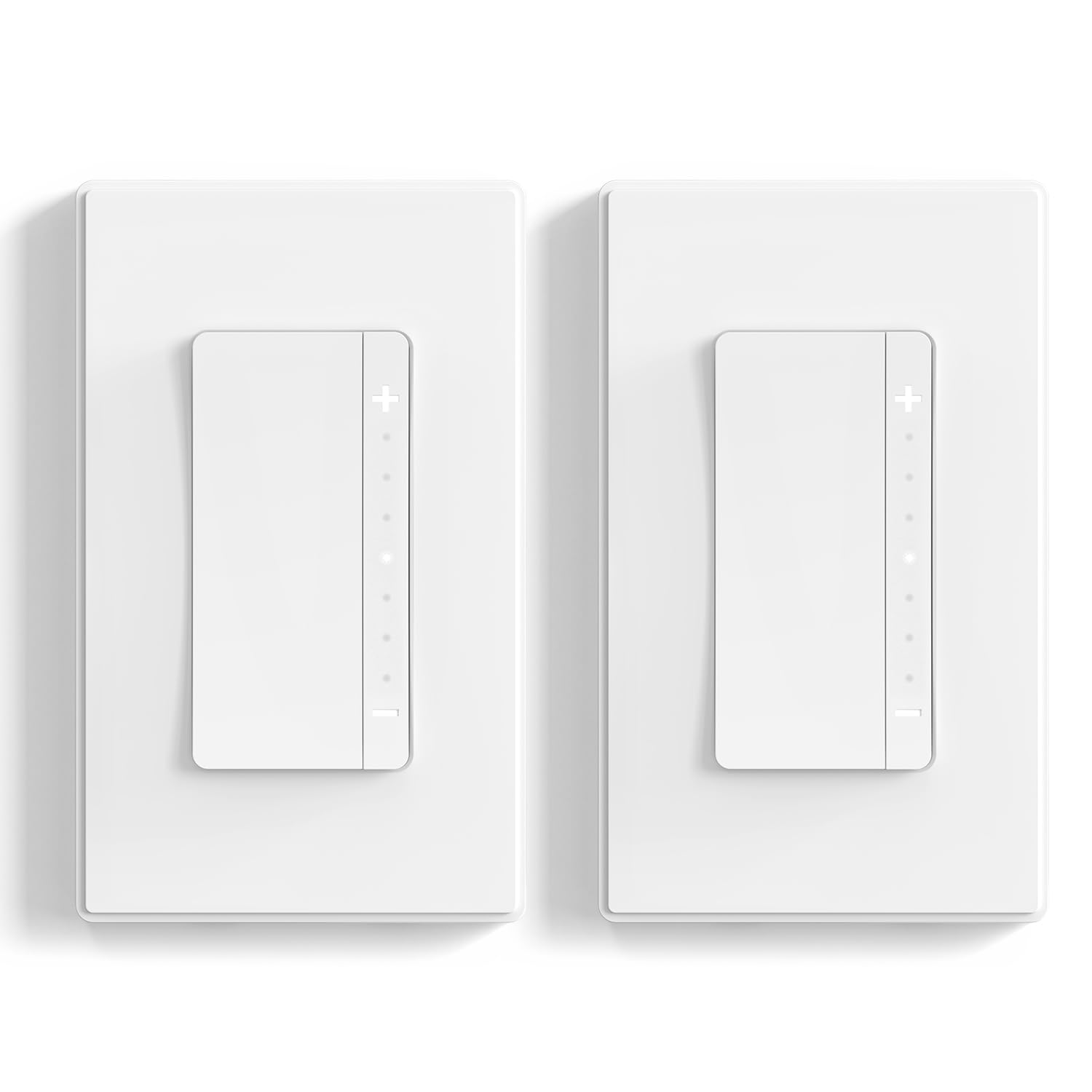 ELEGRP LEDPro™ Multi-Location Dimmer, EDM25BM Master Dimmer Light Switch for LED, Single Pole/3 Way/4 Way, 2 Pack, Matte White