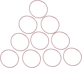 Othmro Silicone O-Ring, 75mm OD, 1.9mm Width, VMQ Seal Rings Gasket, Red, Pack of 10