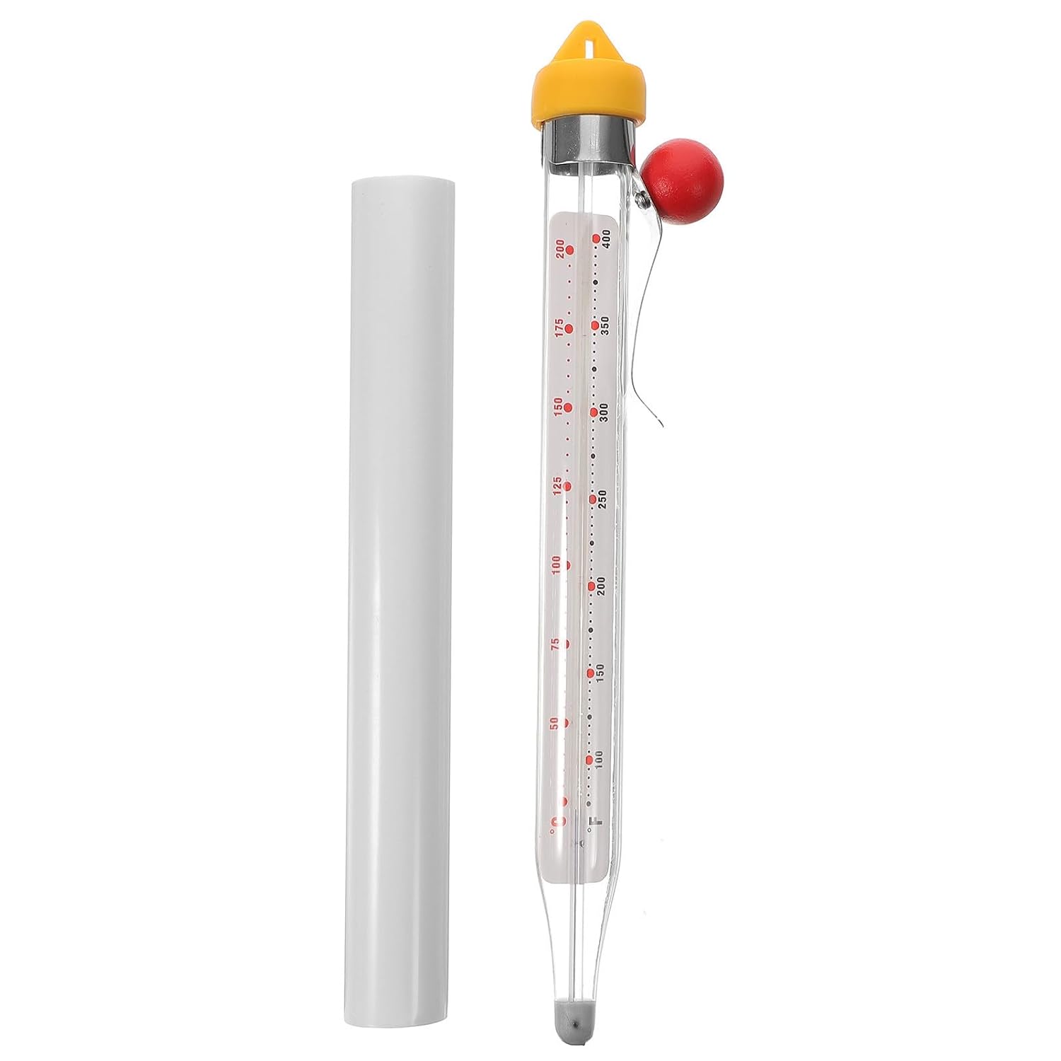 Instant Read Glass Candy Thermometer with Clip on Design for Cooking