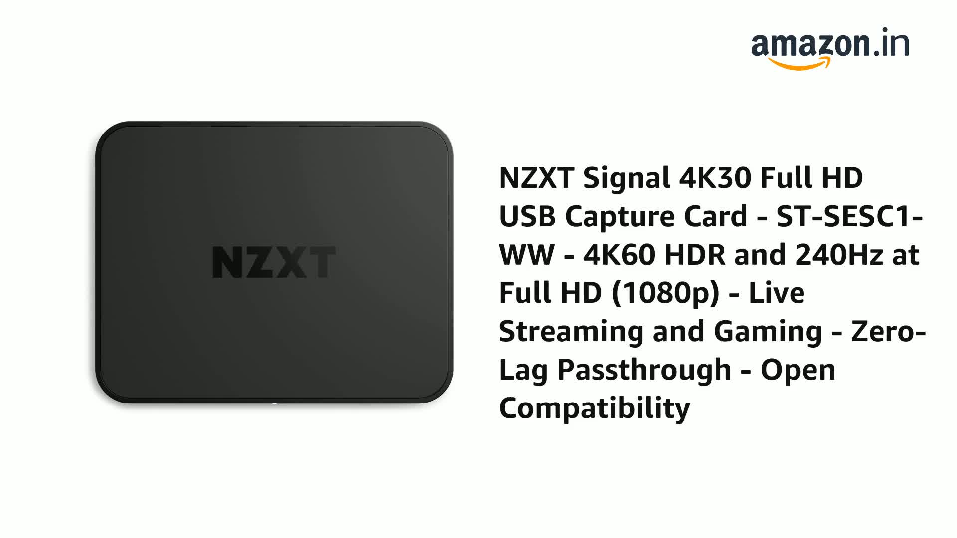 その他 NZXT SIGNAL 4K30 Amazon.com: NZXT Signal 4K30 Full HD USB Capture Card - ST