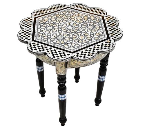 FAMA.store Mesa marroquí con incrustaciones
