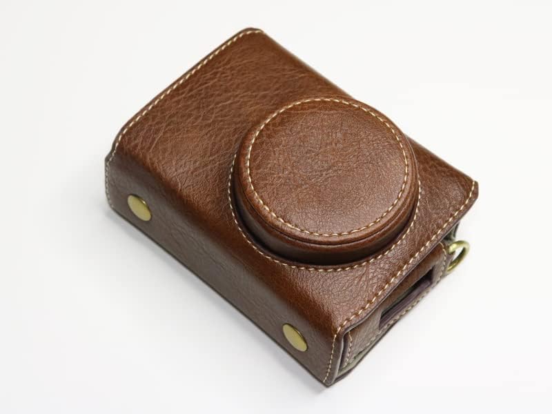 Miniatura 2 de BolinUS - Funda GR III, hecha a mano, de piel auténtica, hecha a mano, para cámara de Ricoh GR III GR3, versión de apertura inferior + correa para