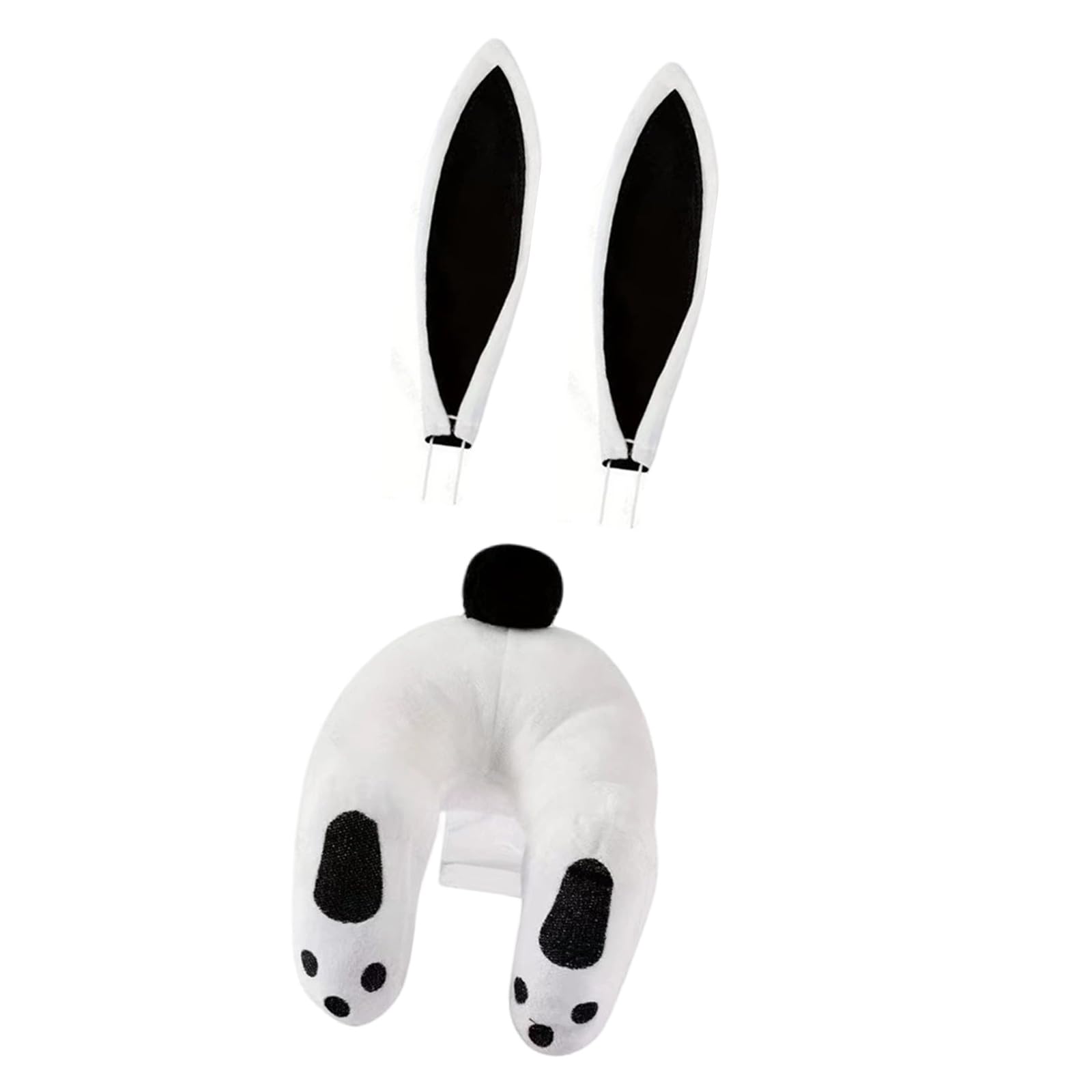 Tsophreniq Easter Rabbits Doll Butt and Ears Wreath Attachment Door Hanger Hanging Ornament for Family Decoration Easter Rabbits Hanging
