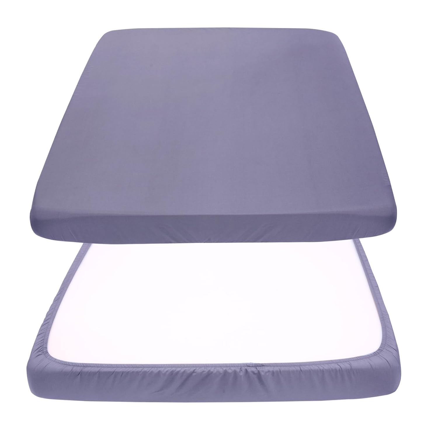 Cloele Sábanas bajeras elásticas cuadradas perfectas para colchones portátiles de 36 x 36 pulgadas, sábanas cuadradas para cuna, de poliéster