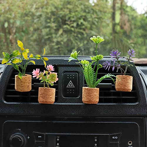 Image of ZOSTLAND Rhinestone Car Decorative Clip,Car Air Fresheners,Metal Vent Clip,Bling Auto Air Vent,Personalized Automotive Interior Decoration Accessories,Auto Decor Gift for Women,Men(4pcs Green)