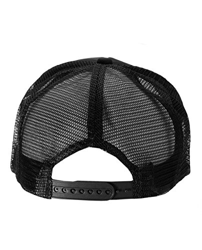 Image of NYFASHION101 Plain Mesh Trucker Hat - Breathable 6-Panel Daily Snapback Cap, Customizable Ideal for DIY Embroidery & Patches
