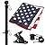 American Flag and Flag Pole for House Outside, 5ft Heavy Duty Flag Pole Kit with 3x5 Embroidered USA Flag, Tangle Free Steel Black Flag Pole with Bracket for Residential, Commercial, Outdoors Garden
