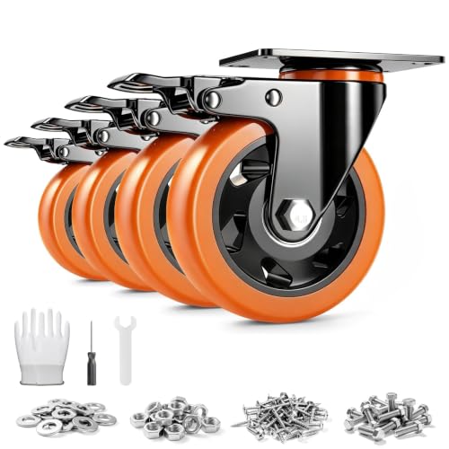TAYLOON 4 Inch Caster Wheels Set of 4