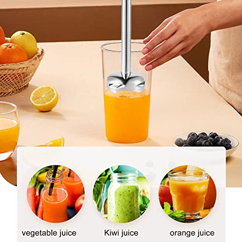 4 In 1 Portable Electric Vegetable Cutter Set,Multifunctional Hand Blender Stainless Steel Food Processor With 700Ml Mixing Cup & 500Ml Meat Grinding Bowl Electric Food Blender #TOP1