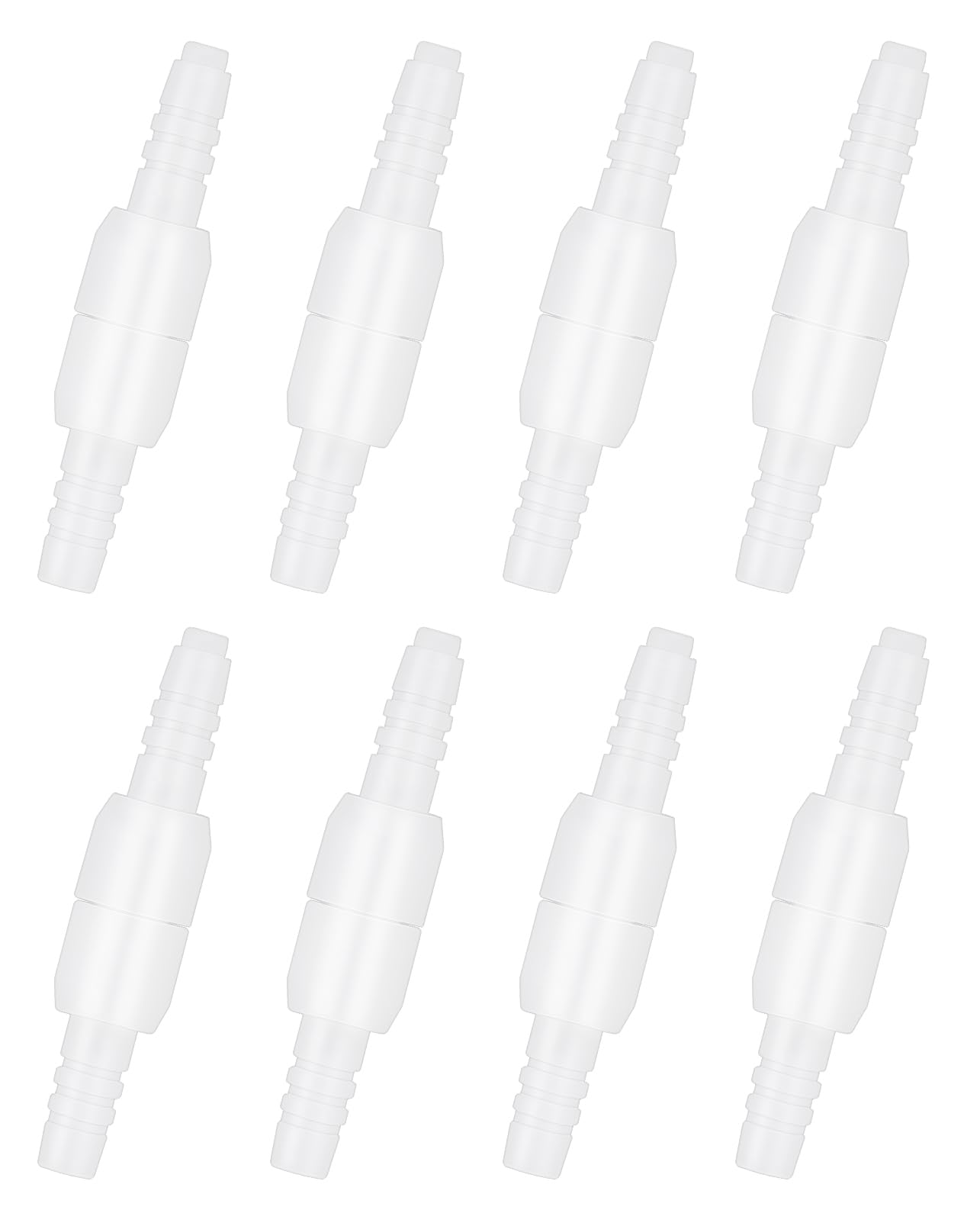 8 Pack Oxygen Tubing Swivel Connector for Oxygen Tube and Nasal Cannula, Reusable Cannula Connector
