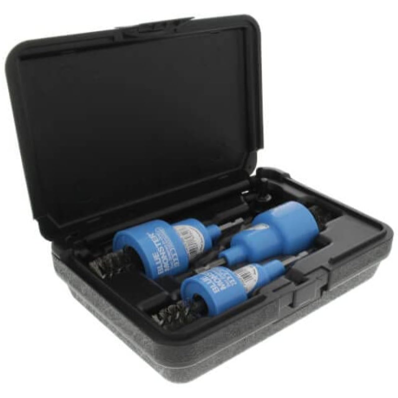 Power Deuce Copper Fitting Brush Tool Pack with Quik-Change Chuck Adaptor (1/2", 3/4", 1" Sizes)