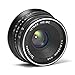 7artisans 25mm F1.8 APS-C Manual Focus Prime Fixed Lens for Fujifilm Fuji Cameras X-A1 X-A10 X-A2 X-A3 X-at X-M1 XM2 X-T1 X-T10 X-T2 X-T20 X-Pro1 X-Pro2 X-E1 X-E2 X-E2s - Black