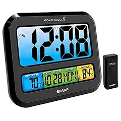 Sharp Atomic Clock with Bright Color Display, Atomic Accuracy, Jumbo 3 " Easy to Read Numbers Sharp Atomic Clock with Bright Color Display, Atomic Accuracy, Jumbo 3 " Easy to Read Numbers item
