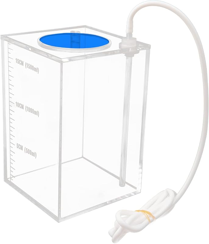 Reservatório Dosador para Aquário em Acrílico Aquarium Choice Azul 1,5 L