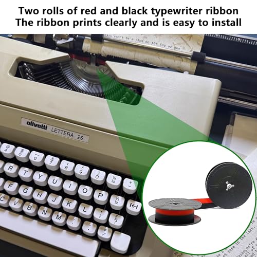 3 Stück Farbband Schreibmaschine, Schreibmaschine Farbband, Farbband Schreibmaschine Olympia, Doppelpack Schreibmaschinenband Kompatibel mit GR4 GR1 Group 4 Rot und Schwarz Nylon Typewriter Farbband