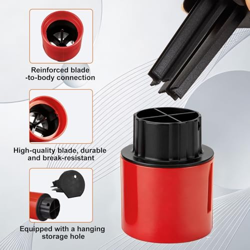 Image of Remerry 2 Pcs Chemical Jug Seal Cutter, EAS Cut Seal Remover Opener, Red